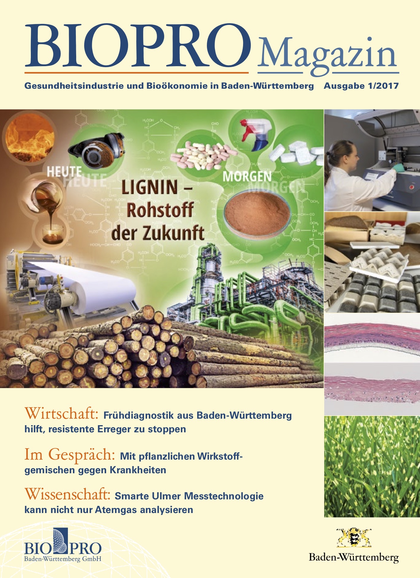 Titel des BIOPRO Magazins 1 2017