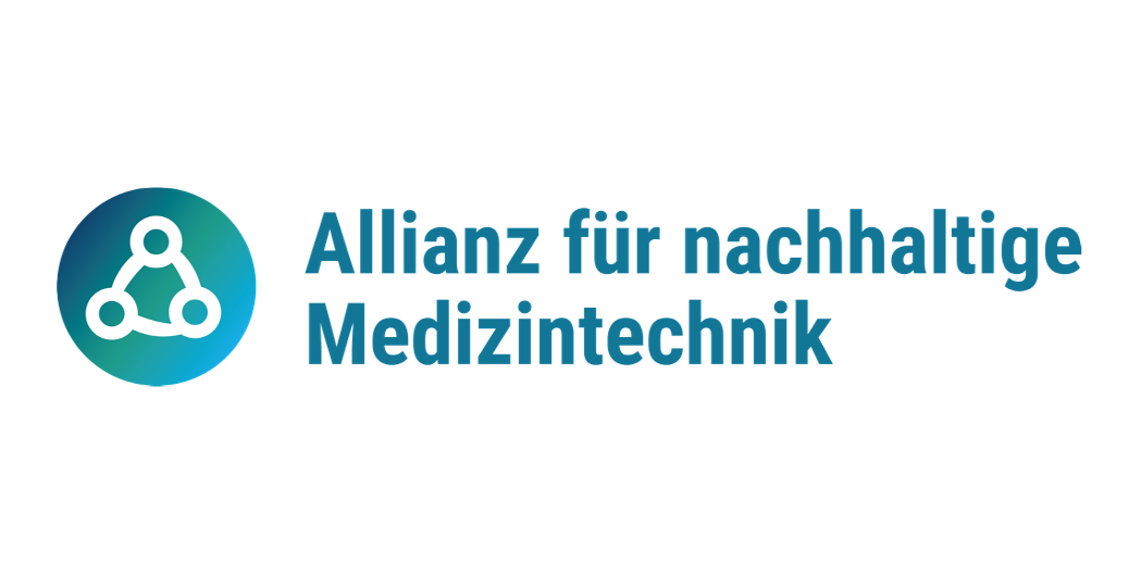 Allianz für nachhaltige Medizintechnik Schriftzug