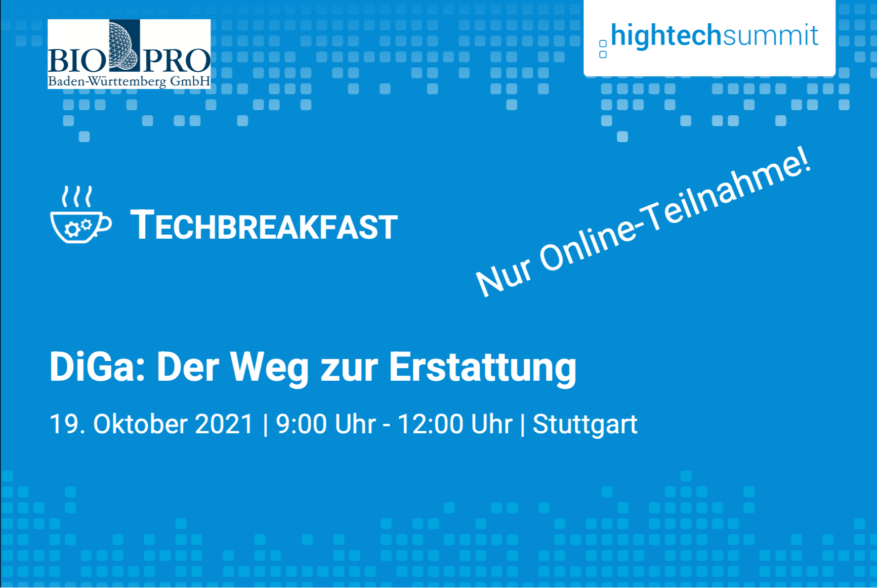 Tech-Venture Breakfast online Veranstaltung