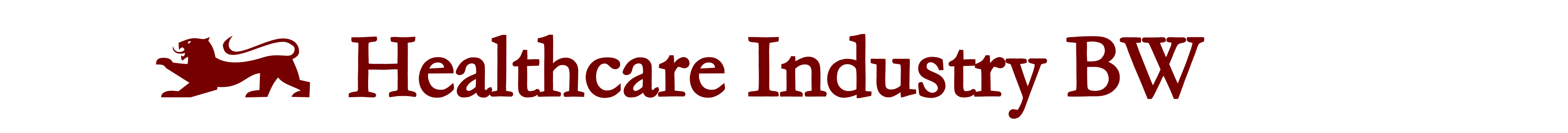 red Logo of the healthcare industry BW