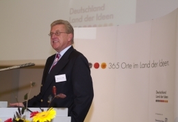 Wirtschaftsminister Ernst Pfister hob in seinem Grußwort die positive Rolle der BIOPRO Baden-Württemberg hervor. (Foto: BIOPRO/Bächtle)