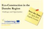 Save The Date event on "Eco-Construction in the Danube Region"