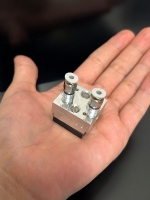 The sensor on a palm - it covers just a third of the palm.