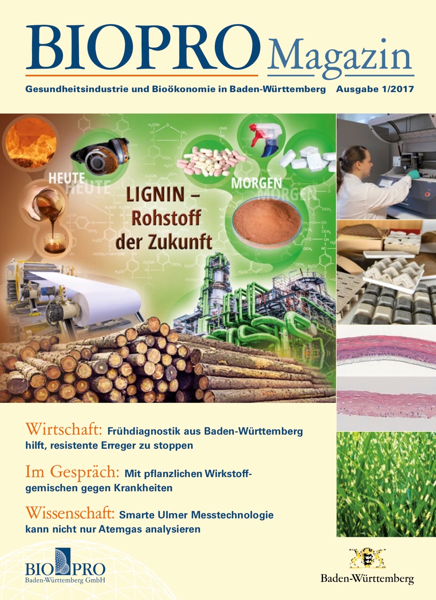 Titel des BIOPRO Magazins 1 2017